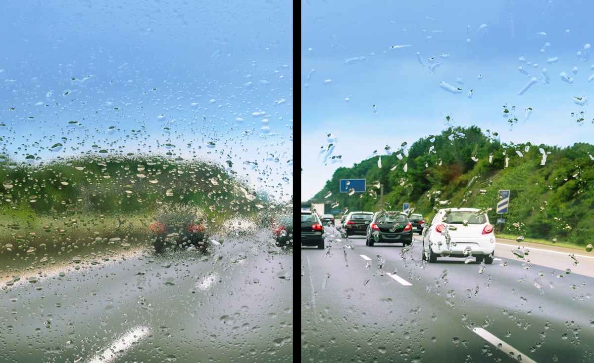 Rain Repellent Glass Treatment